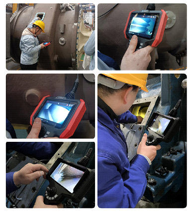 Detection application of industrial endoscopes in wind power industry