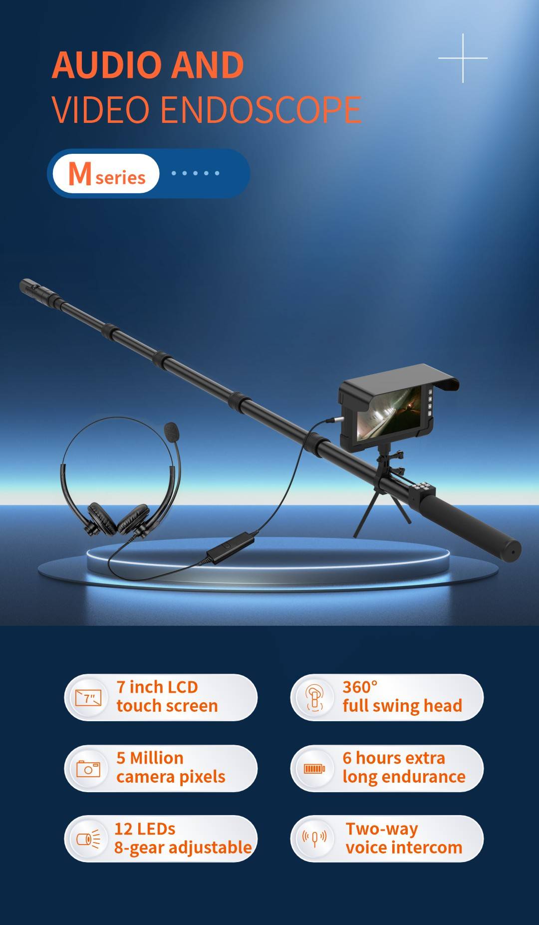 FHD Touch industrial endoscope